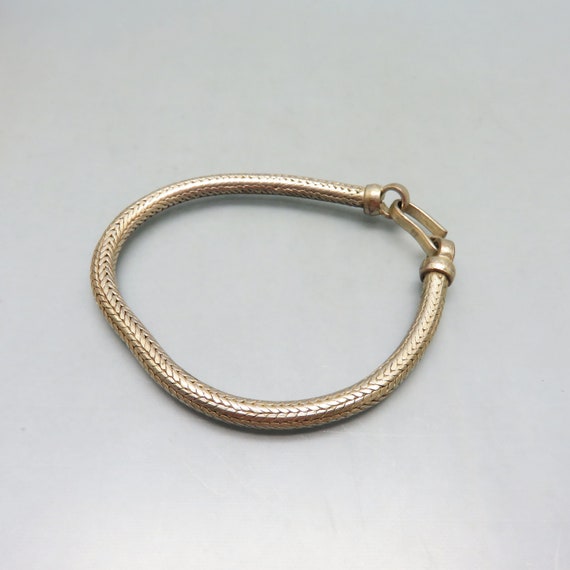 Vintage Sterling Viking Knit Bracelet,  8 Inches,… - image 3