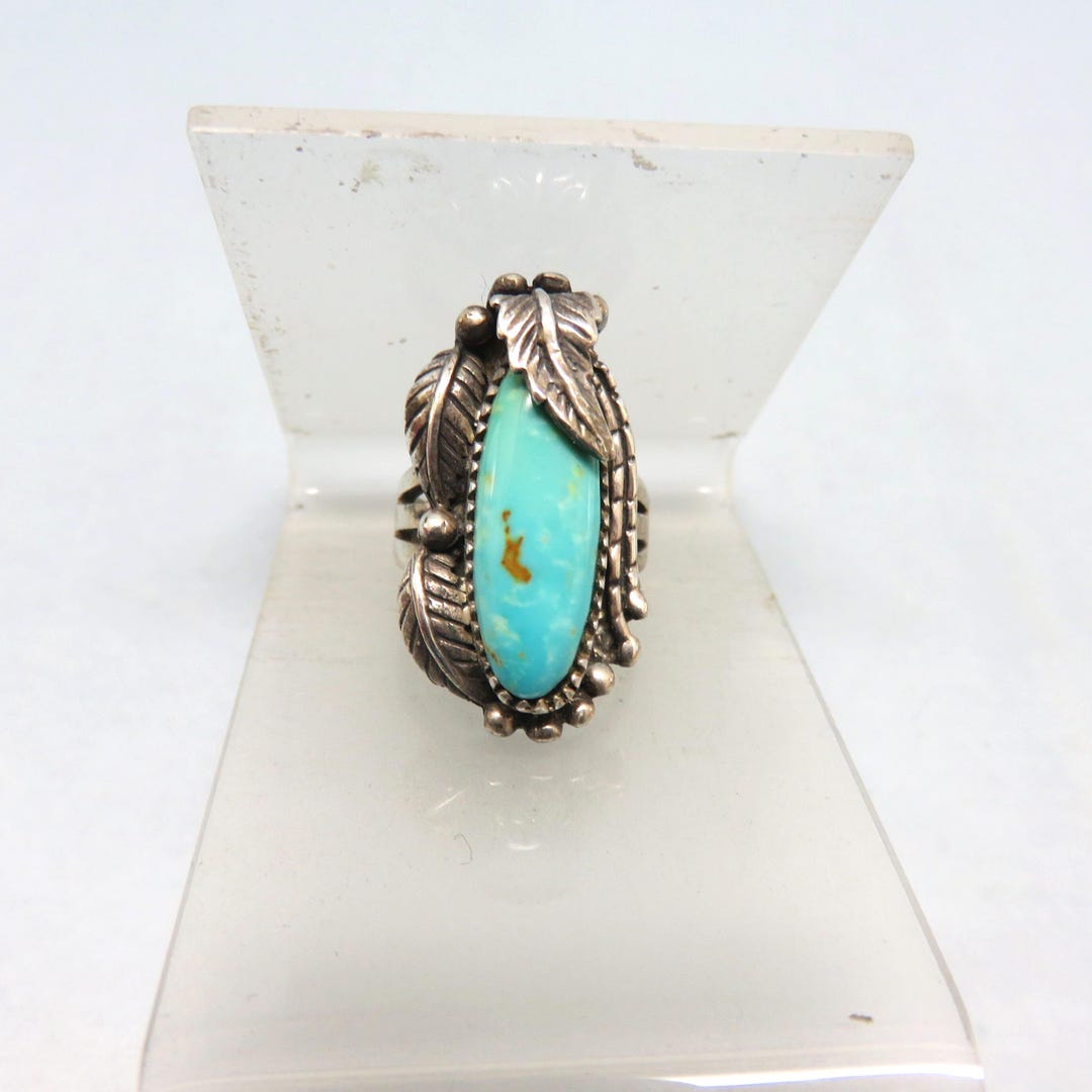 Old Native Rings Traditional Vintage Native American Turquoise Ring, Size 6.0 - Etsy
