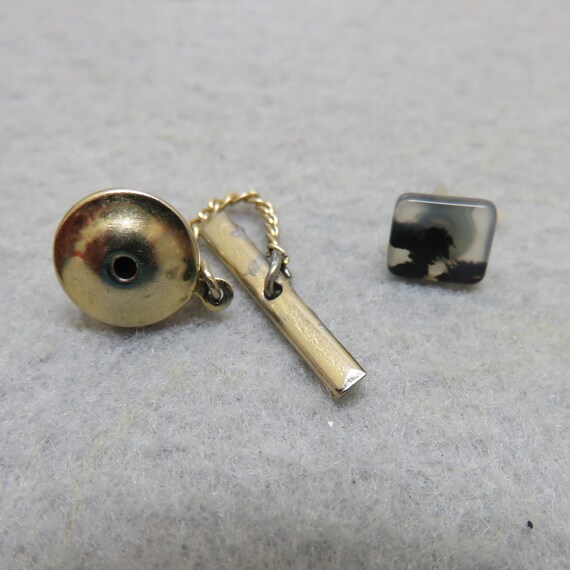 1960s Montana Agate Tie Tac