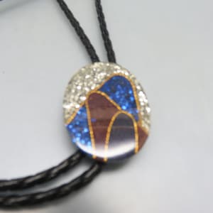 Vintage Art Deco Glittery Bolo Tie, Rockin&#39; JK Designs,
