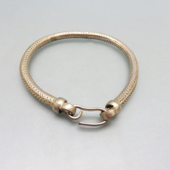 Vintage Sterling Viking Knit Bracelet,  8 Inches,… - image 1