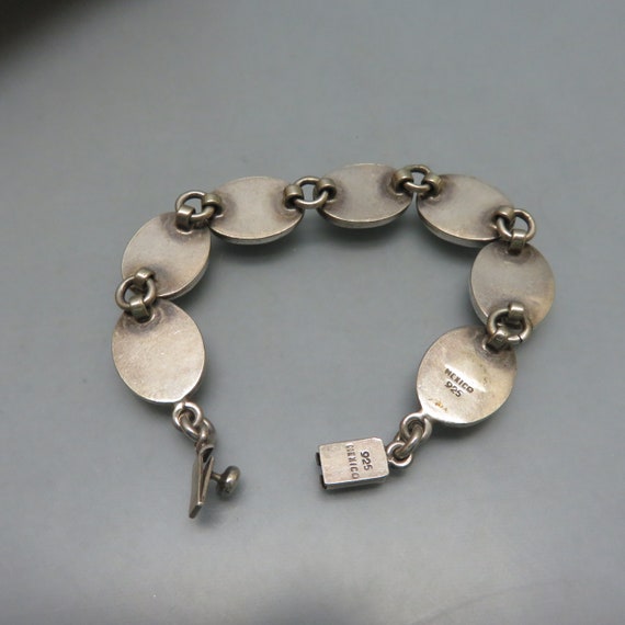 Sterling Silver Multi-stone Bracelet, Mexican Ste… - image 5