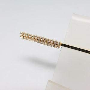 Clear Rhinestone Bobby or Hair Pin, Vintage