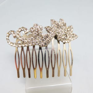 Vintage Wedding Style Clear Rhinestone Hair Comb
