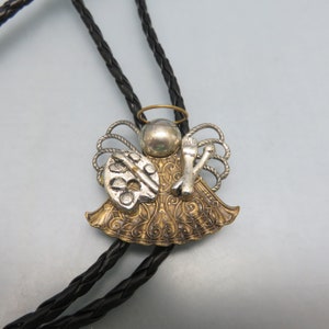 Vintage Western Artist Angel  Bolo Tie, Gift for Artist