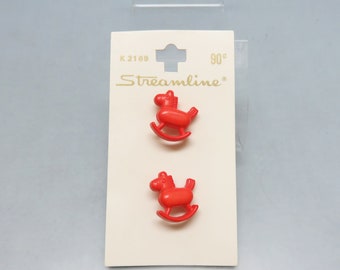 Tiny Realistic Number Buttons, Vintage Children's Buttons, Set of 4 ...