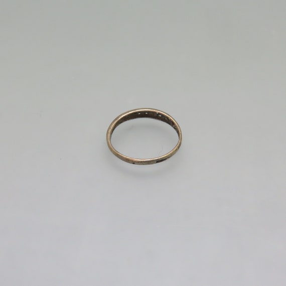 Interwoven Design Tiny Sterling Stacking Ring, Si… - image 5