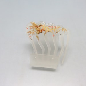 Vintage Oriental Design Plastic Hair Comb, Decorative Hair Comb