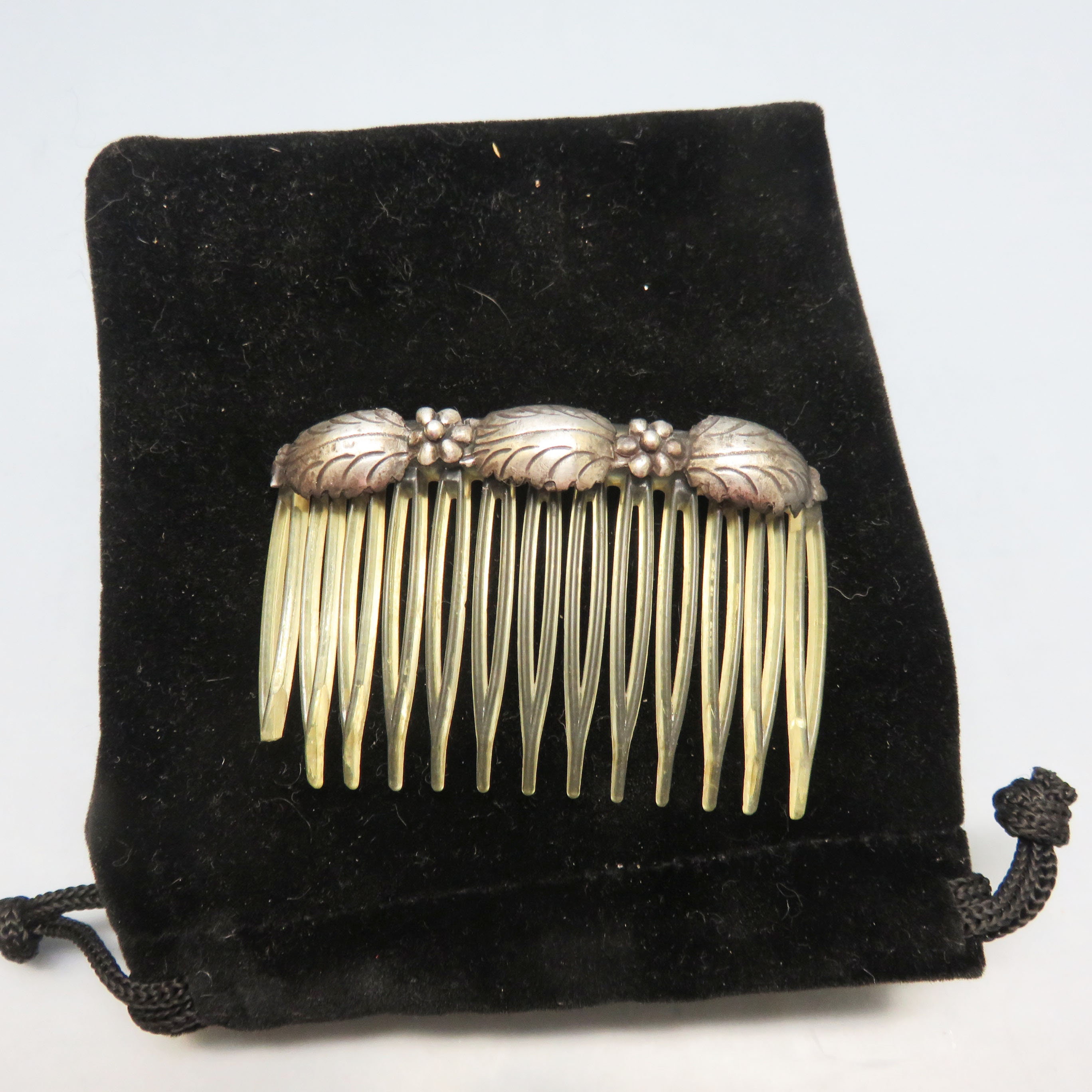 Vintage Sterling Silver Hair Comb, Native American, AS IS - Etsy display picture 2
