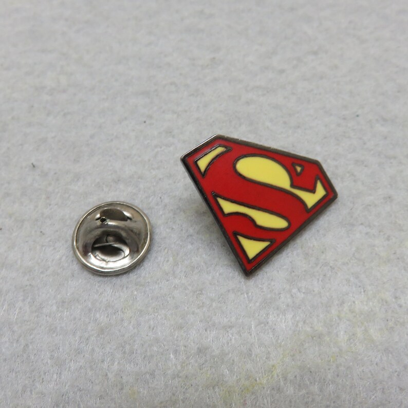Enamel Superman Tie Tack Vintage Tie Tack