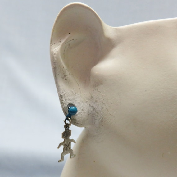 Vintage Tiny Native American Man Pierced Earrings, Post Style, - Etsy