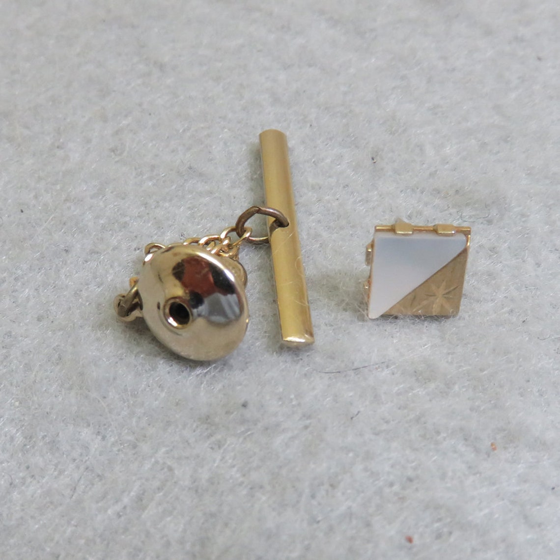 Sterling Silver Mother Of Pearl Tie Tack – The Cufflink Store