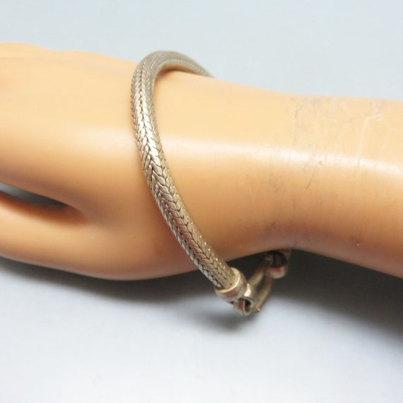 Vintage Sterling Viking Knit Bracelet,  8 Inches,… - image 5