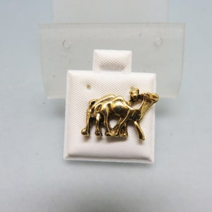 Golden Camel Tie Tack, Camel Tack Pin, Gold Camel Lapel Pin