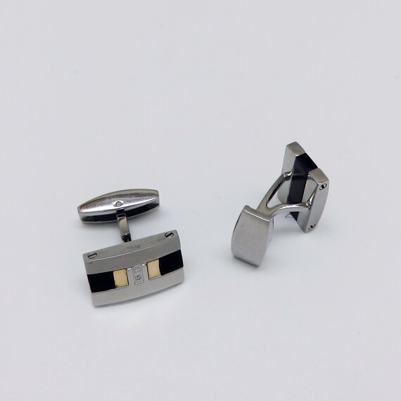 MJYX LOTUS Stl Steel Titanium 18k Gold Diamond Mens