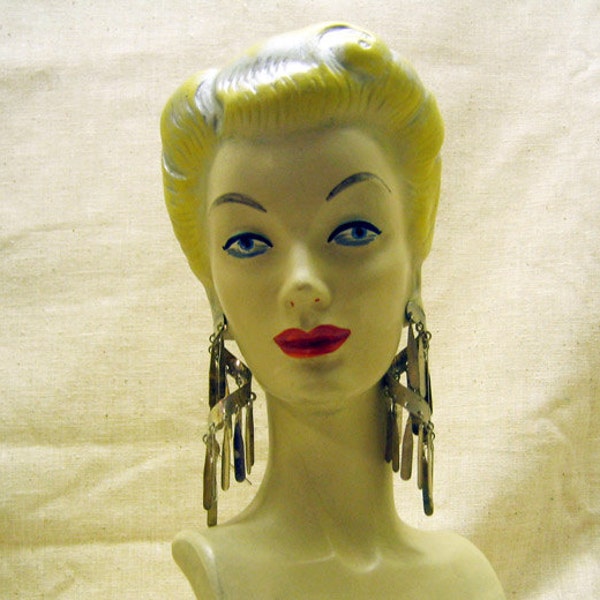 Fabulous Vintage  Mobile Chandelier  Pierced Earrings