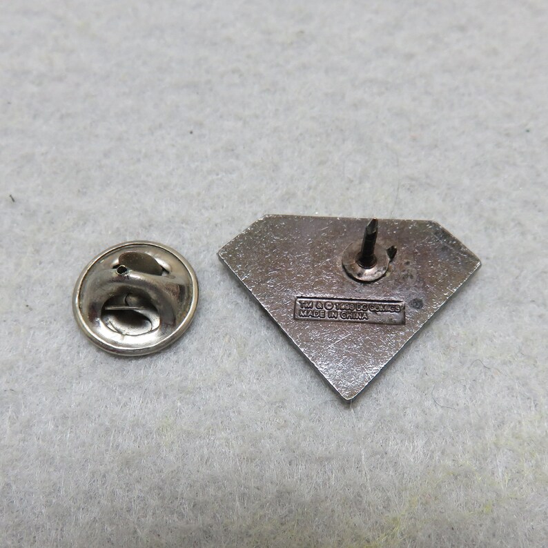 Enamel Superman Tie Tack Vintage Tie Tack
