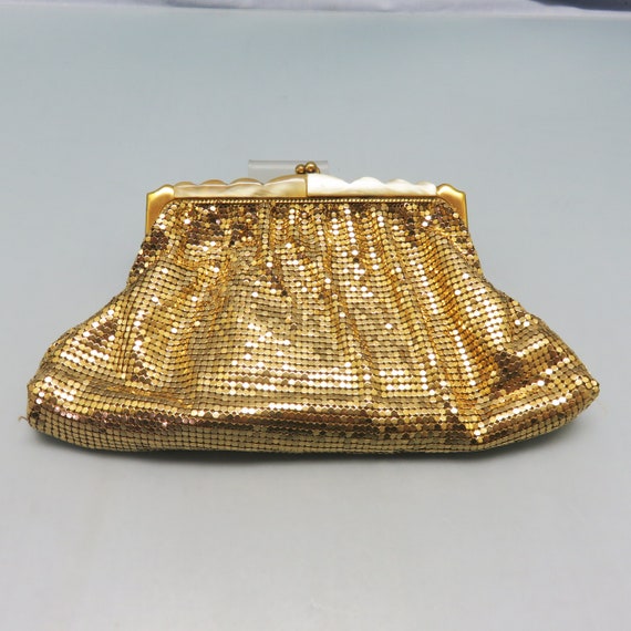 Vintage 1930s 40s Whiting & Davis Gold Mesh Evening Bag, Style 2930, Fluted  Metal Frame, Twisted Chain, Satin Lining, Gilded Glamour Purse - Etsy