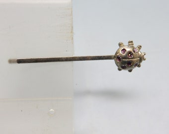Lady Bug Bobby or Hair Pin, Vintage, Glitter Accent