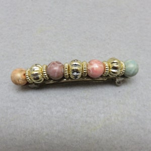 Colorful Beaded Barrette, Vintage