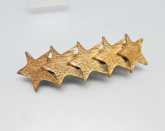 Vintage 1970s Golden Star Hair Barrette