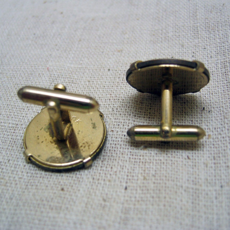 Centavo Coin Cuff Links Vintage Swank