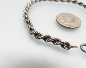 ヴィンテージ スターリングシルバー スパイラルリンクブレスレット