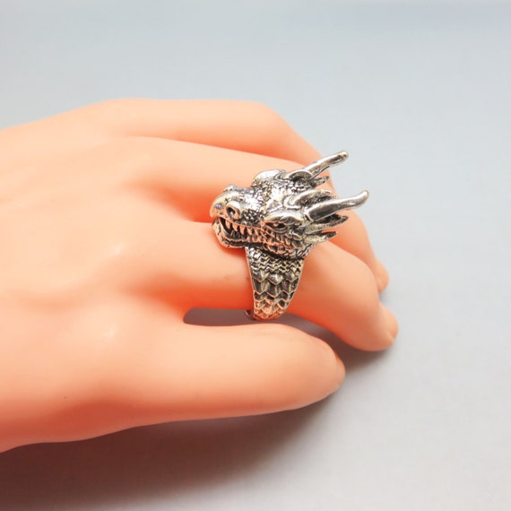 Fabulous Vintage Rhodium Plated Sterling Silver D… - image 4