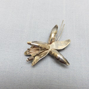 1960s  Mexican Sterling Silver Lily Floral Brooch, Vintage Mexican Brooch