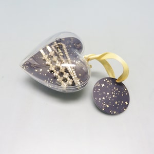 Heart Shaped Ornament with Rhinestone Bobby Pins, Vintage Hair Pins