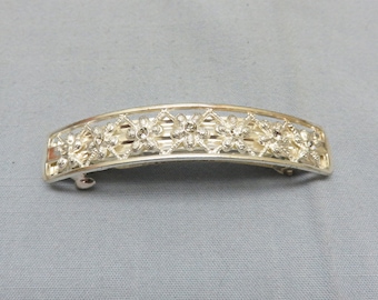 1910年代のアールヌーボー様式のアンティークバレッタ、4.5インチの