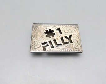 Alpaca Silver Number 1 FILLY Money Clip