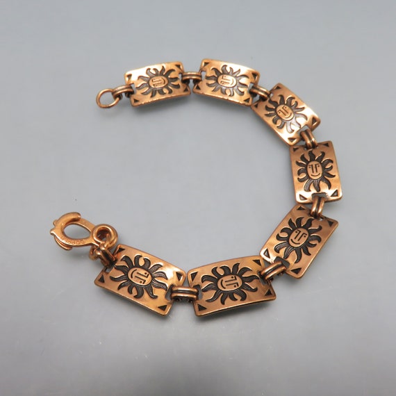 Rupen Kraft Pure Copper Bracelet with Antique Silver Plated Pattern -  Trendyol