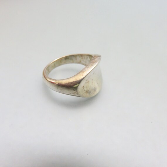 Free Form Modern Design Sterling Silver Ring, Siz… - image 4