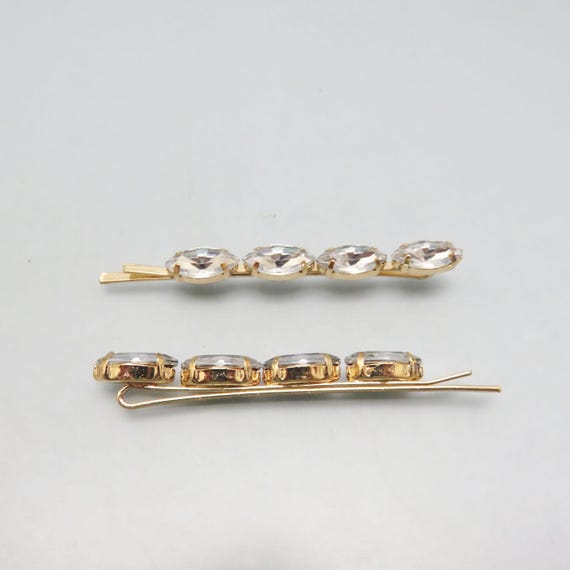 Dior ヘアピン ゴールド ストーン付き ゴールド ストーン付き ヘアピン Dior ヘアピン ゴールド ストーン付き