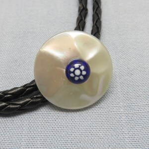 Vintage Button Bolo Slide, Handmade Rockin&#39; JK