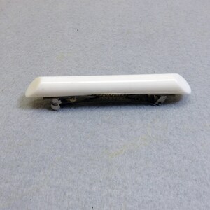 Vintage Modern White Plastic Hair Barrette