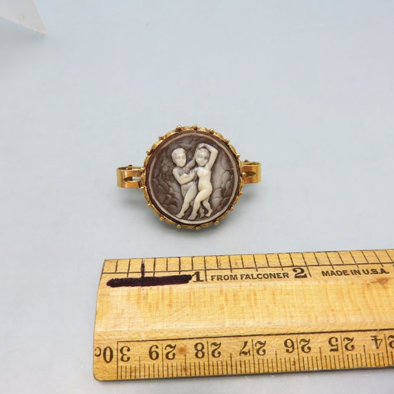 1980s Cherub Cameo Scarf Clip* - image 4