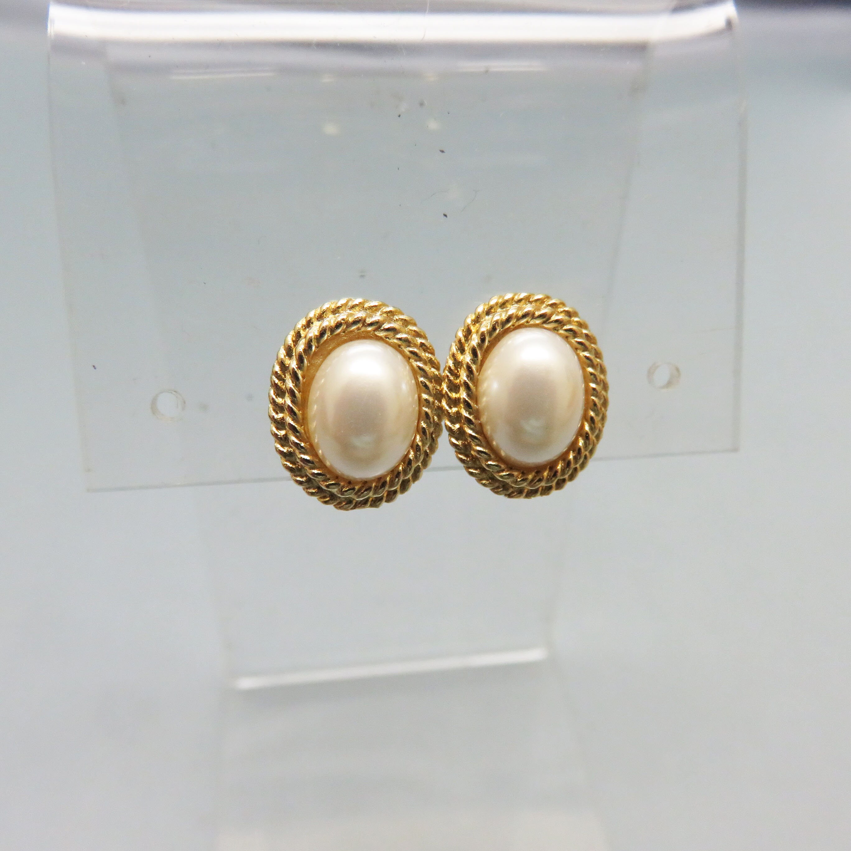 Boucles D'oreilles Femme Vintage Ton Or Clips - CZ - Fabriquées UK