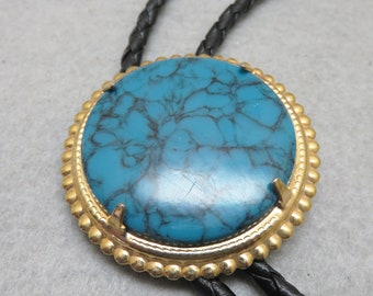 Rockin JK Designs Chalk Turquoise Bolo Tie, Mint Never Worn