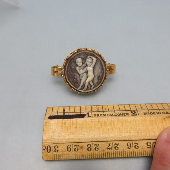 1980s Cherub Cameo Scarf Clip* - image 3