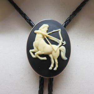 Sagittarius the Archer, Handmade Zodiac Bolo Tie