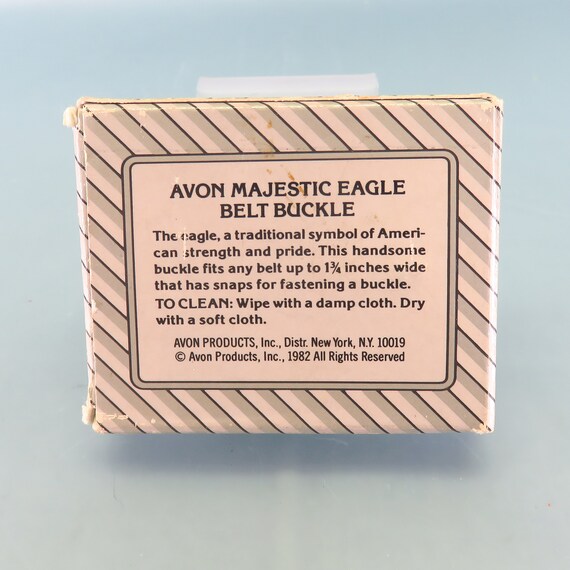 Vintage AVON Eagle Design Belt Buckle, Mint in Bo… - image 6