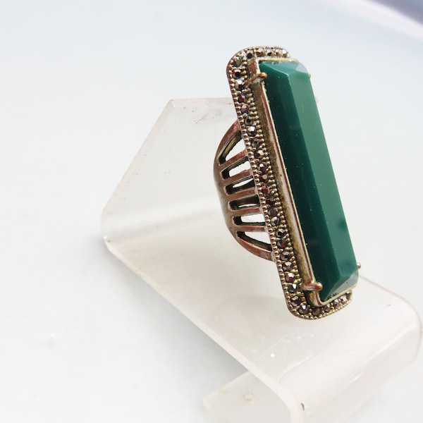 Art Deco Costume Jewelry Ring Etsy