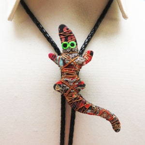 Vintage Wild and Crazy Lizard Gecko Bolo Tie, Handmade in Montana