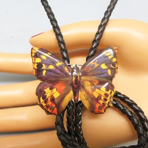 Elegant Realistic Butterfly Bolo Tie, Handmade Rockin&#39; JK,