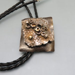Vintage Modern Industrial Bolo Tie, Handmade Steampunk Bolo Tie