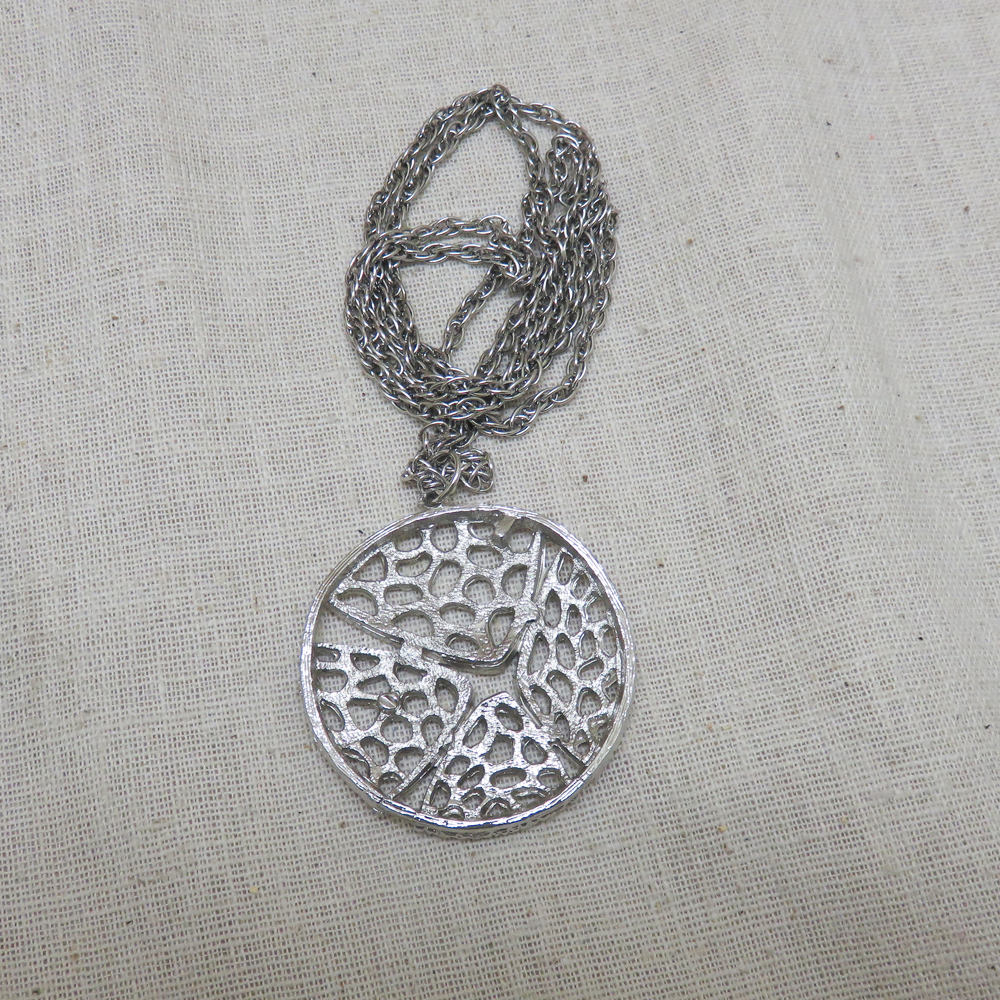 1 Pendentif Support Cabochon 20 mm Rond Strassé Métal Argenté avec