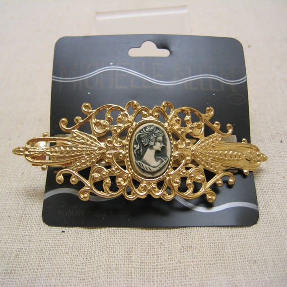 Elegant Gold Filigree Hair Clip Elegant Imitated Gold Hair Clip Stylish and Versatile Hair  main image 4
