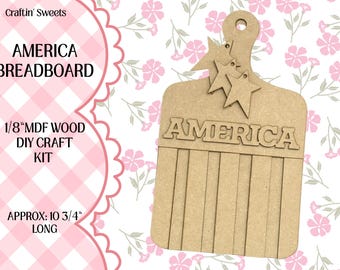 Unfinished America Breadboard DIY Craft Kit